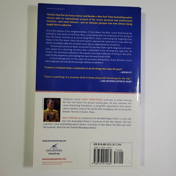 Every Second Counts By Lance Armstrong - Paperback - Picture 3 of 5